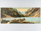 Cauterets (Hautes-Pyrénées) Le Lac de Gaube et le Vignemale (alt. 3.298 m) (C.C. 10) [ Vue panoramique géante en couleurs format 56 x 22,5 cm ]. ...