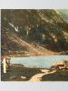 Cauterets (Hautes-Pyrénées) Le Lac de Gaube et le Vignemale (alt. 3.298 m) (C.C. 10) [ Vue panoramique géante en couleurs format 56 x 22,5 cm ]. ...