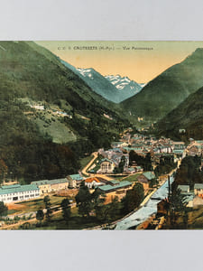 Cauterets (Hautes-Pyrénées) (C.C. 9) [ Vue panoramique géante en couleurs format 56 x 22,5 cm ]