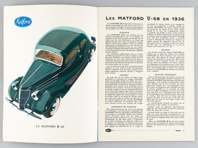 La Revue des Sports et du Monde Matford. 1er Janvier 1936