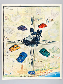 Visitez votre pays en B8 68 Matford [ Dépliant publicitaire 1937 ]. MATFORD
