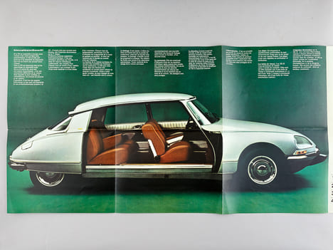 Grand dépliant publicitaire Citroën DS 1972 (DS23 et Dsuper 5). CITROEN