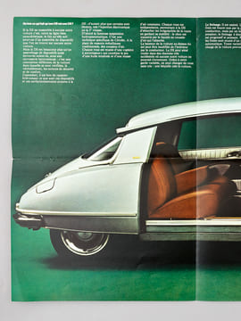 Grand dépliant publicitaire Citroën DS 1972 (DS23 et Dsuper 5). CITROEN
