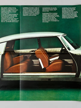 Grand dépliant publicitaire Citroën DS 1972 (DS23 et Dsuper 5). CITROEN
