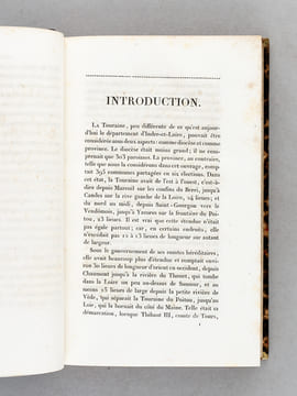 Histoire de Touraine, depuis la Conquête des Gaules par les Romains, jusqu'à l'année 1790 (4 Tomes - Complet) suivie du Dictionnaire biographique de ...