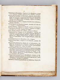 Procés-Verbal des Séances de l'Ordre de la Noblesse des Sénéchaussées d'Angers, Beaufort, Baugé, Chateau-Gontier et La Flèche, Après sa Séparation des Ordres du Clergé & du Tiers-Etat. [ Edition originale ]