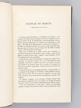 Châteaux en Eure-et-Loire (2 Tomes ) [ Edition originale ] Tome I : Château de Herces ; Château d'Oysonville ; Château de Bouglainval ; Château de ...