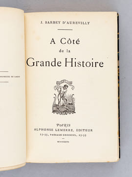 A Côté de la Grande Histoire (XIXe Siècle. Les Oeuvres et les Hommes). BARBEY D'AUREVILLY, Jules