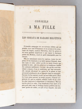 Conseils à ma Fille. BOUILLY, J. N.