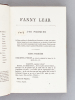 Fanny Lear. Comédie en cinq actes [ Edition originale ] [ Avec : ] Héloïse Paranquet. Pièce en quatre actes, par Armand Durantin,  représentée pour la ...