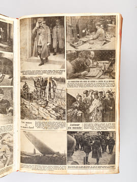 Recueil de coupures de presse d'époque : la Seconde Guerre Mondiale vue au jour le jour par un français à travers les journaux de l'époque ! . Anonyme ...