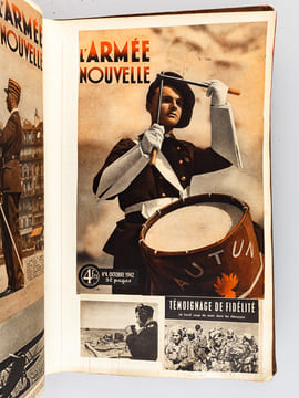 Recueil de coupures de presse d'époque : la Seconde Guerre Mondiale vue au jour le jour par un français à travers les journaux de l'époque ! . Anonyme ...