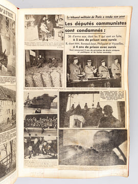 Recueil de coupures de presse d'époque : la Seconde Guerre Mondiale vue au jour le jour par un français à travers les journaux de l'époque ! . Anonyme ...