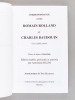 Correspondance entre Romain Rolland et Charles Baudouin (1916-1944). Une si fidèle amitié.. ROLLAND, Romain ; BAUDOUIN, Charles