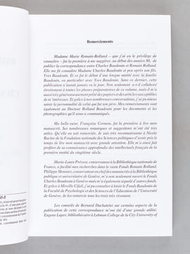Correspondance entre Romain Rolland et Charles Baudouin (1916-1944). Une si fidèle amitié.. ROLLAND, Romain ; BAUDOUIN, Charles