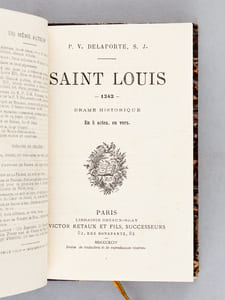 Saint Louis - 1242 - Drame historique en 5 actes, en vers
