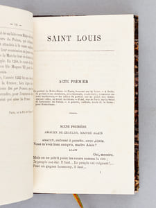 Saint Louis - 1242 - Drame historique en 5 actes, en vers
