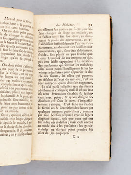 Manuel pour le Service des Malades, ou Précis des Connoissances nécessaires aux personnes chargées du soin des Malades, femmes en couche, enfans ...