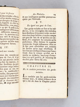Manuel pour le Service des Malades, ou Précis des Connoissances nécessaires aux personnes chargées du soin des Malades, femmes en couche, enfans ...
