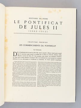 Histoire de Rome. Le Pontificat de Jules II 1503-1513. RODOCANACHI, E. [ Rodocanachi, Emmanuel (1859-1934) ]