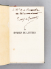 Les Hommes de Lettres [ Edition originale - Livre dédicacé par les auteurs ]. GONCOURT, Edmond et Jules de