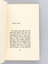 Lettres à sa mère [ Edition originale - Un des 50 exemplaires sur Madagascar ]