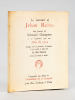 Le Souvenir de Jehan Rictus. Eloge prononcé par Edouard Champion le 17 Novembre 1933 aux Amis de 1914 [ Edition originale ]. CHAMPION, Edouard