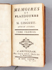 Mémoires et Plaidoyers de M. Linguet, Avocat à Paris (7 Tomes - Complet) [ Avec : ] Mémoires pour Linguet [ Edition originale ]. LINGUET, M.
