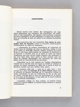 Trois siècles de cartographie dans les Pyrénées. [ Exposition ] Musée pyrénéen Château Fort de Lourdes juin - octobre 1978. FRECHIN, Georges ; ROBERT, ...