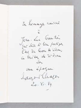 Par le Don de Florence Gould [ Livre dédicacé par l'auteur - Avec 3 cartes autographes de Florence Gould ]. CHAPON, François ; AURY, Dominique ; ...