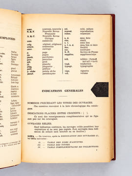 La Bibliothèque du Livre rare. Livres de luxe, éditions originales modernes de 1870 à nos jours. Répertoire des ouvrages ayant figuré dans les ...