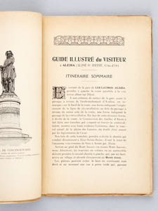Guide illustré du visiteur à Alesia, Alise-Ste-Reine, Côte d'or [ Edition originale ] (Chemin de fer P.L.M. gare : Les Laumes - Alesia) avec carte, plans et 50 gravures. Notice historique - Les Champs de fouilles - Musée Alésia - Musée municipal - Curiosités locales 