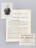 Elections législatives du 26 avril 1914. Profession de Foi de Félix Mesnard Candidat d'Union  Républicaine. Avec bulletin de vote et photo de Félix ...