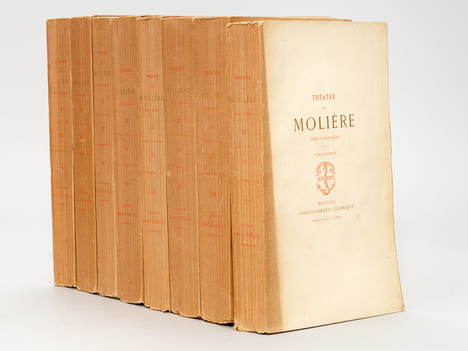 Théâtre de Molière (8 Tomes - Complet) [ Exemplaire sur papier de hollande ] Théâtre complet de J.-B. Poquelin de Molière. MOLIERE ; [ POQUELIN, ...