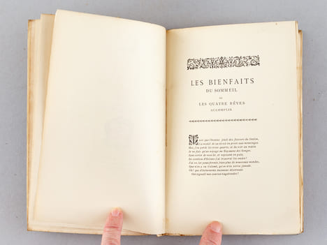Les Bienfaits du Sommeil ou Les Quatre Rêves accomplis. Poème en quatre chants orné de gravures de Moreau le Jeune [ exemplaire numéroté sur Japon ]. ...