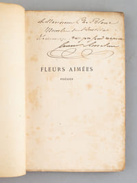 Fleurs aimées. Poésies [ Edition originale - Livre dédicacé par l'auteur ]
