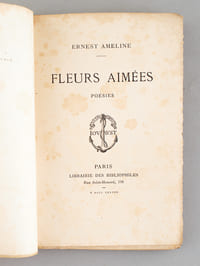 Fleurs aimées. Poésies [ Edition originale - Livre dédicacé par l'auteur ]