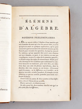 Elémens d'Algèbre, à l'usage de l'Ecole Centrale des Quatre-Nations [ Avec : ] Complément des élémens d'Algèbre à l'usage de l'Ecole Centrale des ...