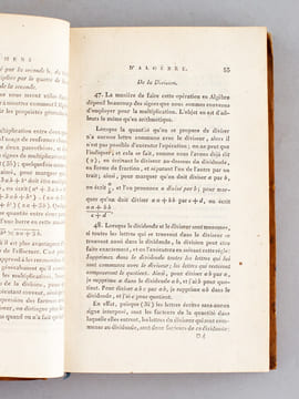 Elémens d'Algèbre, à l'usage de l'Ecole Centrale des Quatre-Nations [ Avec : ] Complément des élémens d'Algèbre à l'usage de l'Ecole Centrale des ...