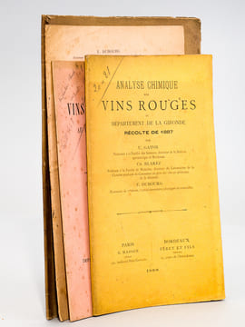 Analyse chimique des Vins Rouges du Département de la Gironde, Récolte de 1887 [ Avec : ] Analyse chimique des Vins du Département de la Gironde, Vins ...