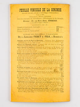 Analyse chimique des Vins Rouges du Département de la Gironde, Récolte de 1887 [ Avec : ] Analyse chimique des Vins du Département de la Gironde, Vins ...