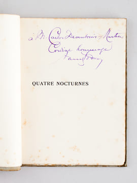 Quatre Nocturnes traduits par Armand Godoy [ Livre dédicacé par l'auteur ] [ Avec : ] Armando Godoy, Poeta Frances. El hombre - Ritmismo - Musicismo - ...
