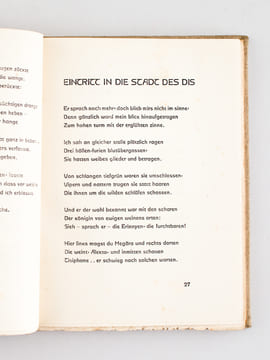 Trümpy-Schule, Private Schule für Tanz und Gymnastik [We join : ] Dante göttliche Komödie Ubertragungen von Stefan George [ Signed by Vera Skoronel : ...