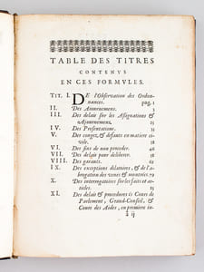 Formules d'Actes et de Procédures pour l'Exécution de l'Ordonnance de Louis XIV. Roy de France & de Navarre, donnée à Saint Germain en Laye au mois d'Avril 1667 [ Edition originale ]