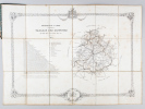 Département de la Sarthe. Tableau des distances des Chefs-lieux de Canton entre eux. 1855 [ Carte dépliante ] Dédié et offert par Mr. le Baron A. ...