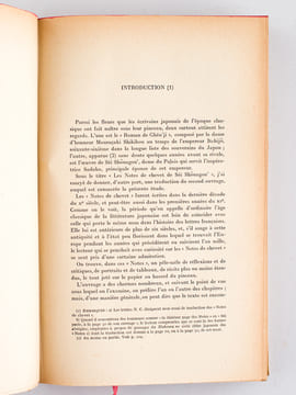 Les Notes de Chevet de Séi Shonagon, Dame d'Honneur au Palais de Kyoto  [Avec : ] Séi Shonagon, son temps et son oeuvre (Une femme de Lettres de ...