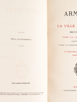 Armorial de la Ville de Marseille. Recueil officiel dressé par les Ordres de Louis XIV, publié pour la première fois d'après les manuscrits de la ...