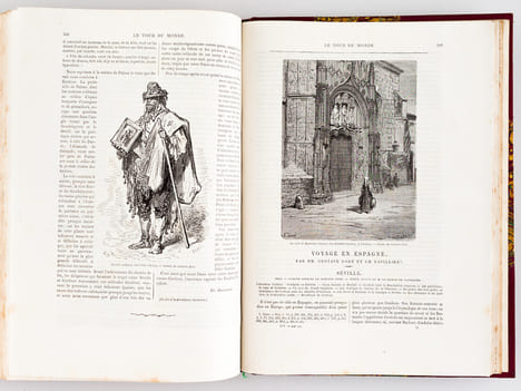 Le Tour du Monde. Nouveau Journal des Voyages [ Année 1867 Complète - Exemplaire sur Papier de Chine ] [ Contient notamment : ] Voyage à l'Albert ...