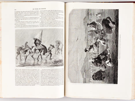 Le Tour du Monde. Nouveau Journal des Voyages [ Année 1867 Complète - Exemplaire sur Papier de Chine ] [ Contient notamment : ] Voyage à l'Albert ...