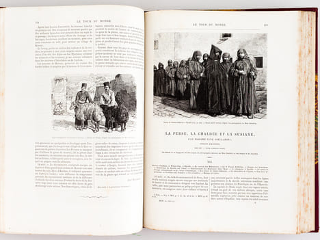 Le Tour du Monde. Nouveau Journal des Voyages [ Année 1883 Complète - Exemplaire sur Papier de Chine ] [ Contient notamment : ] La Perse, la Chaldée ...
